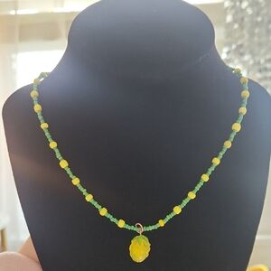 Lemon Beaded Necklace